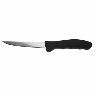 146-5 - Straight Black Handle Knife - 5inch