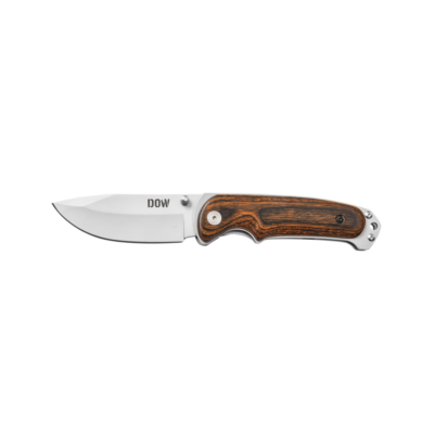 K2757W Five inch folder .p/wood. matt drop blade