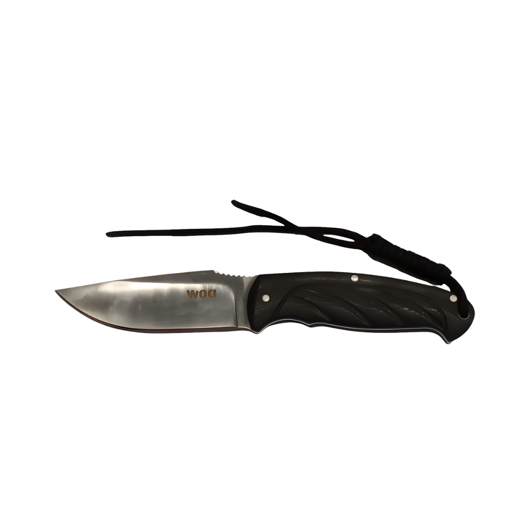 K2887 Fix blade 8.5" Blk G10 Handle Black paracord