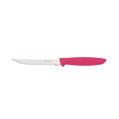 23410845 Tramontina 5" (13cm) Steak Knife Pink. Loose Knife